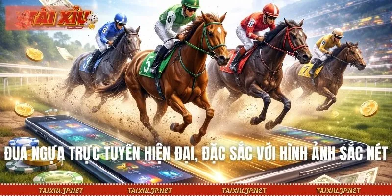 Đua ngựa trực tuyến hiện đại, đặc sắc với hình ảnh sắc nét