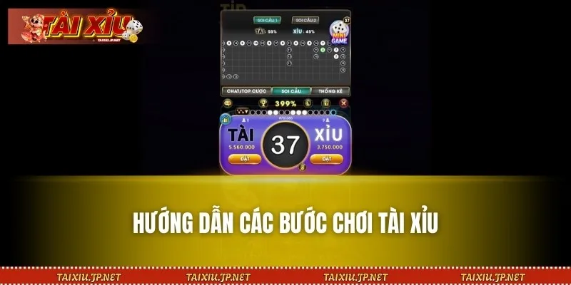 Quy trình đặt cược tài xỉu đơn giản trên hệ thống